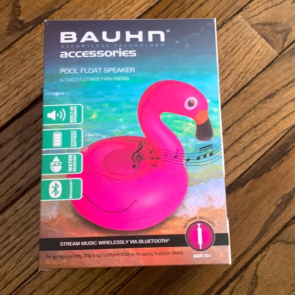 BAUHN Other - NIB flamingo pool float speaker
